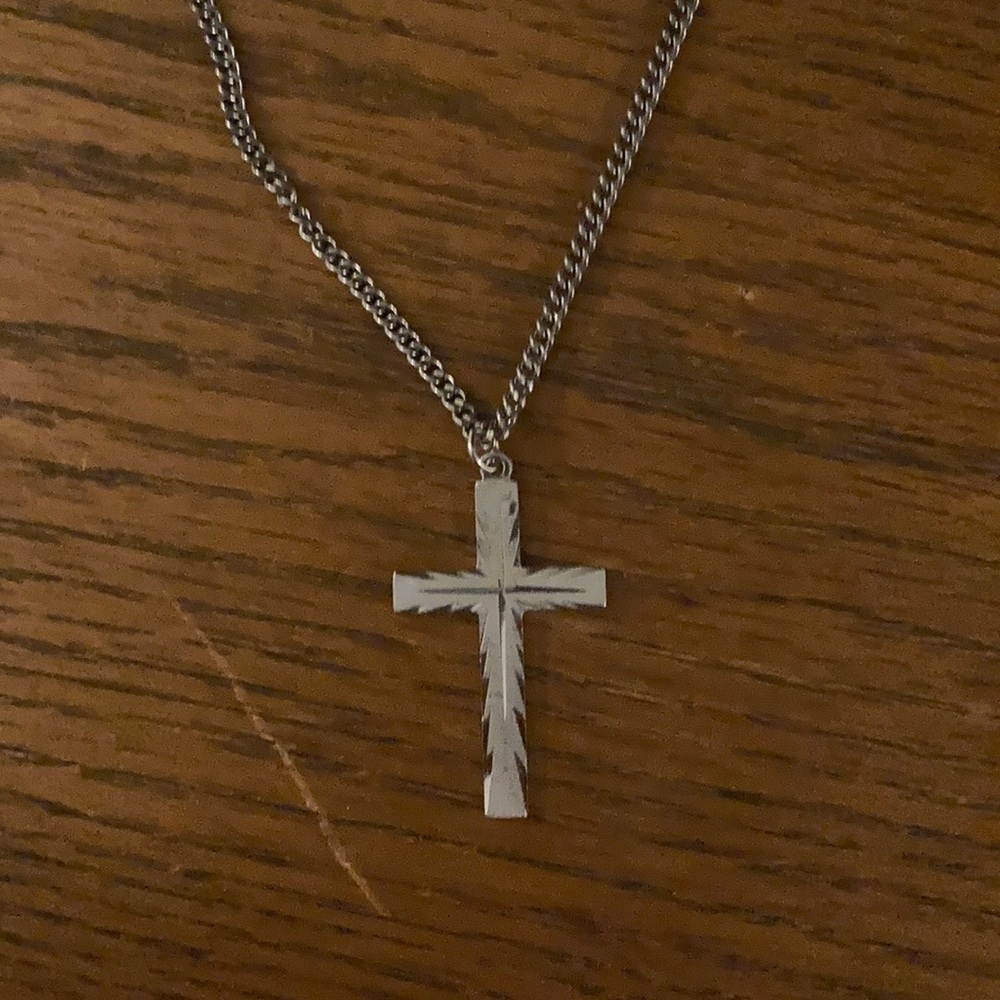 Silver Cross necklace